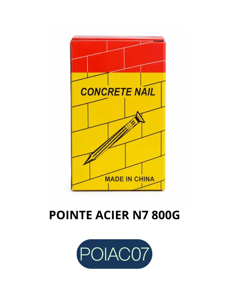 [POIAC07] POINTE ACIER N 7 (X25PCS)