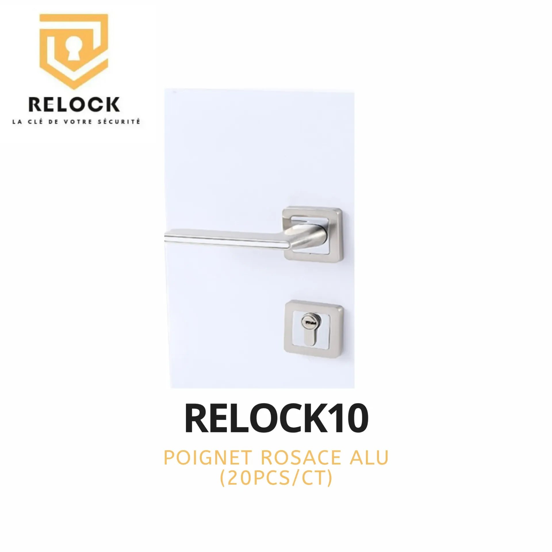 [RELOCK10] SERRURE ALU POIGNET ROSACE RELOCK 10(20PCS/CTS)