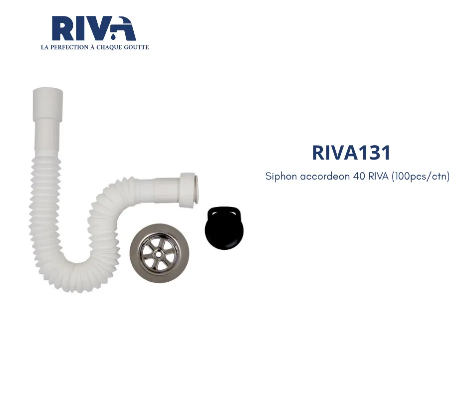 [RIVA131] Siphon accordeon 40 RIVA (100pcs/ct)