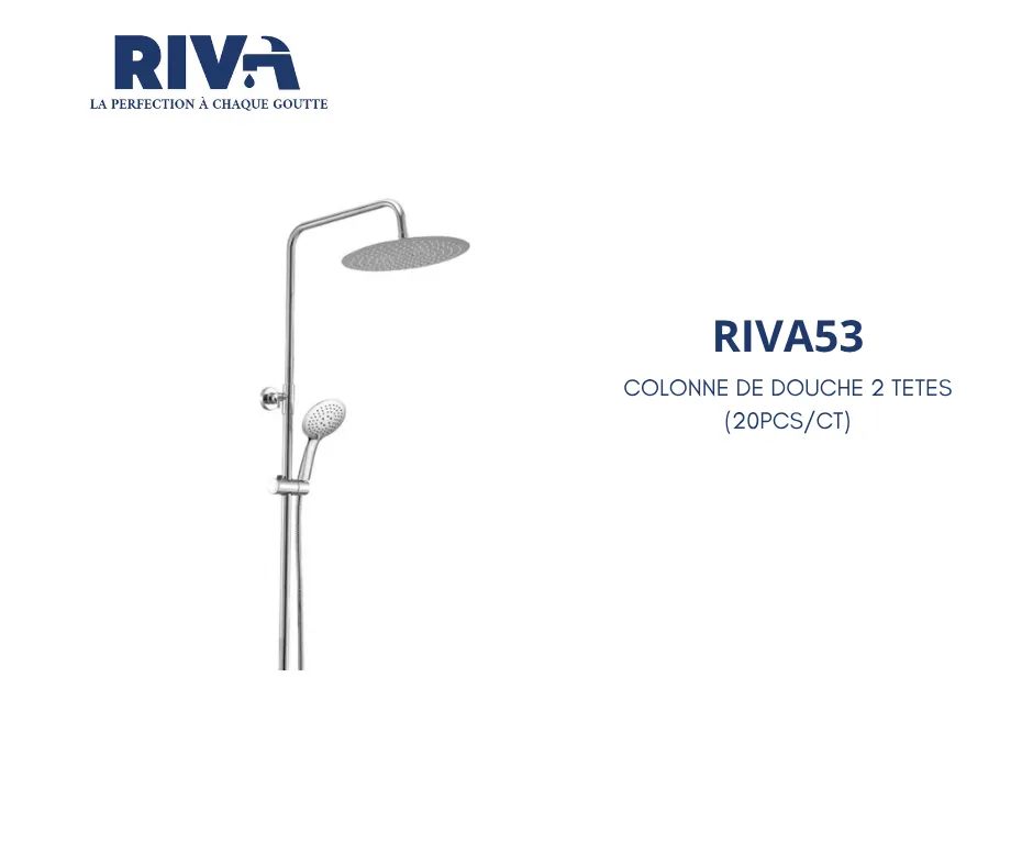 [RIVA53] COLONNE DE DOUCHE STANDARD ROND RIVA 53 (20pcs/cts)