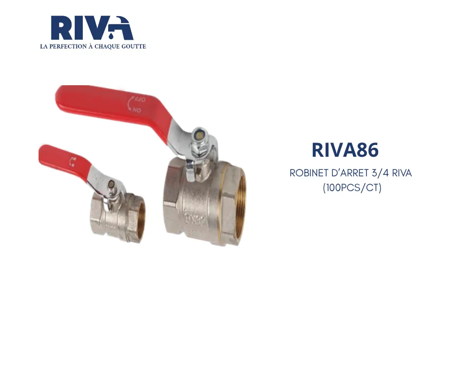 [RIVA86] ROBINET D'ARRET 3/4 RIVA (100PCS/CT)