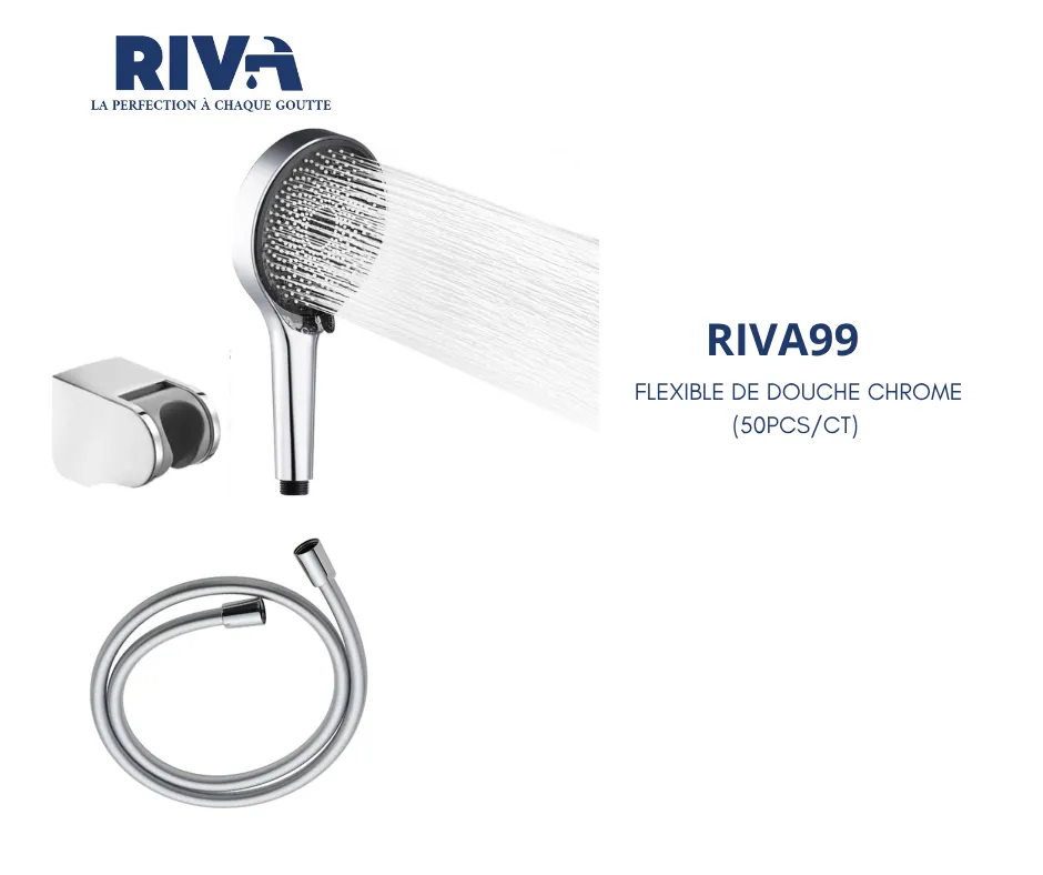 [RIVA99] FLEXIBLE DE DOUCHE luxe RIVA 99 (40PCS/CT)