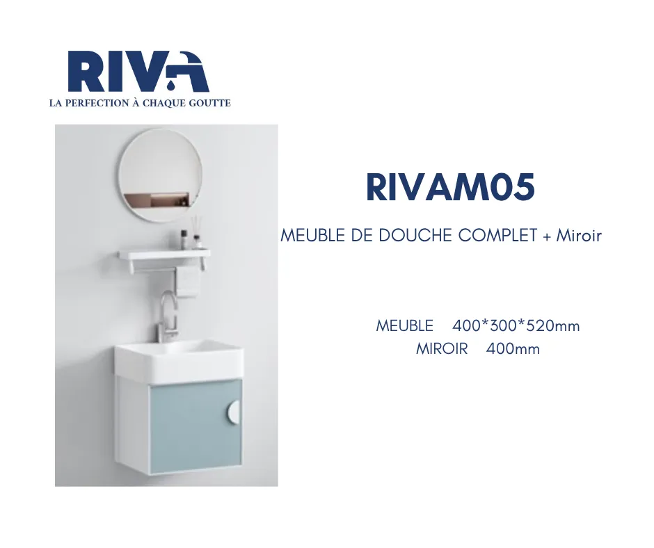 [RIVAM05] Meuble de douche en alu 131-40